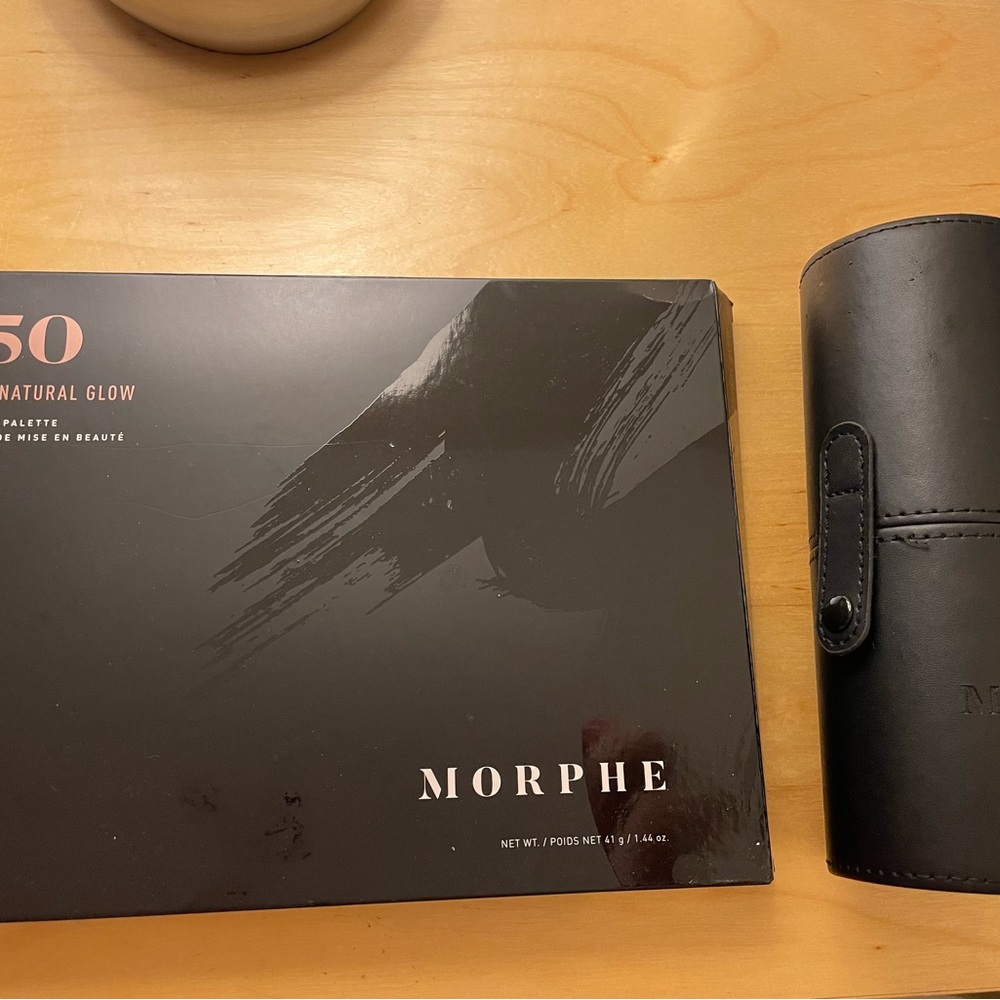 Morphe makeup brush set & palette BNIB